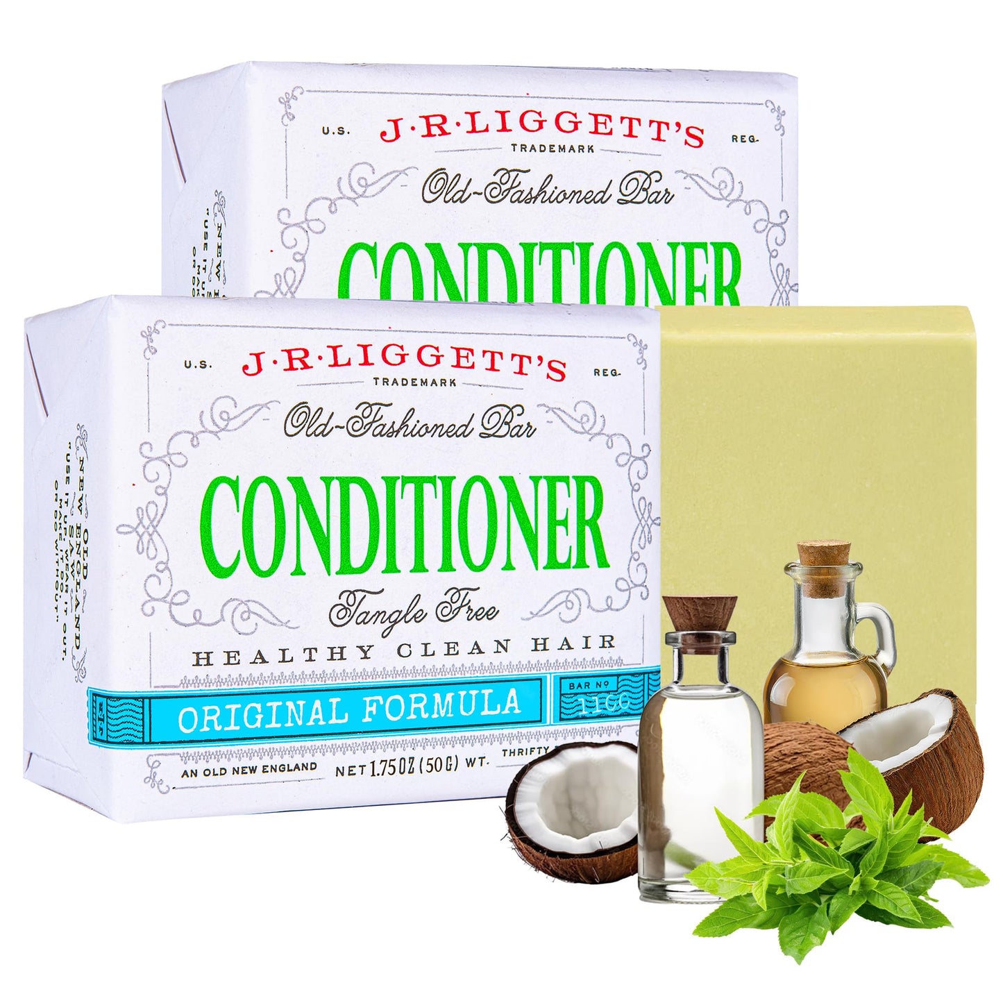 J·R·LIGGETT'S All-Natural Shampoo Bar: Tea Tree, Jojoba & Peppermint