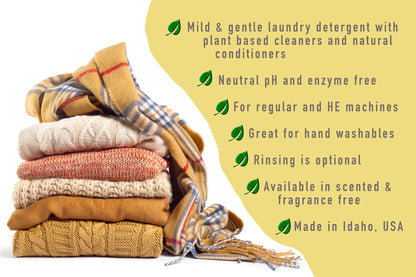 Outback Gold Unscented Plant-Based Wool & Cashmere Wash