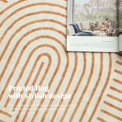 LUXRUG 6x9 OEKO-TEX Certified Modern Abstract Washable Rug