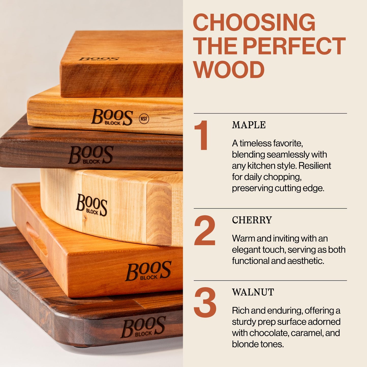 John Boos R-Board Series Maple Cutting Board (24”x18”x1.5”)