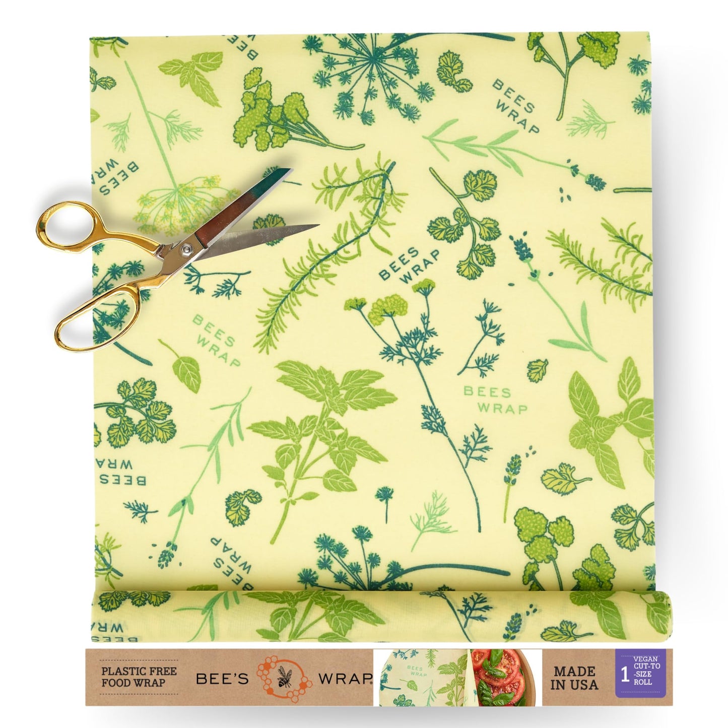 Bee’s Wrap Reusable Beeswax Food Wrap Roll (14" x 52")