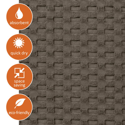 Gilden Tree Bathroom Mat: 100% Absorbent Cotton Waffle Weave