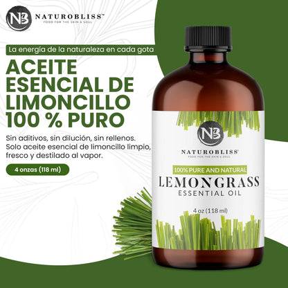 NaturoBliss 100% Pure Lemon Essential Oil: 4oz Value Size