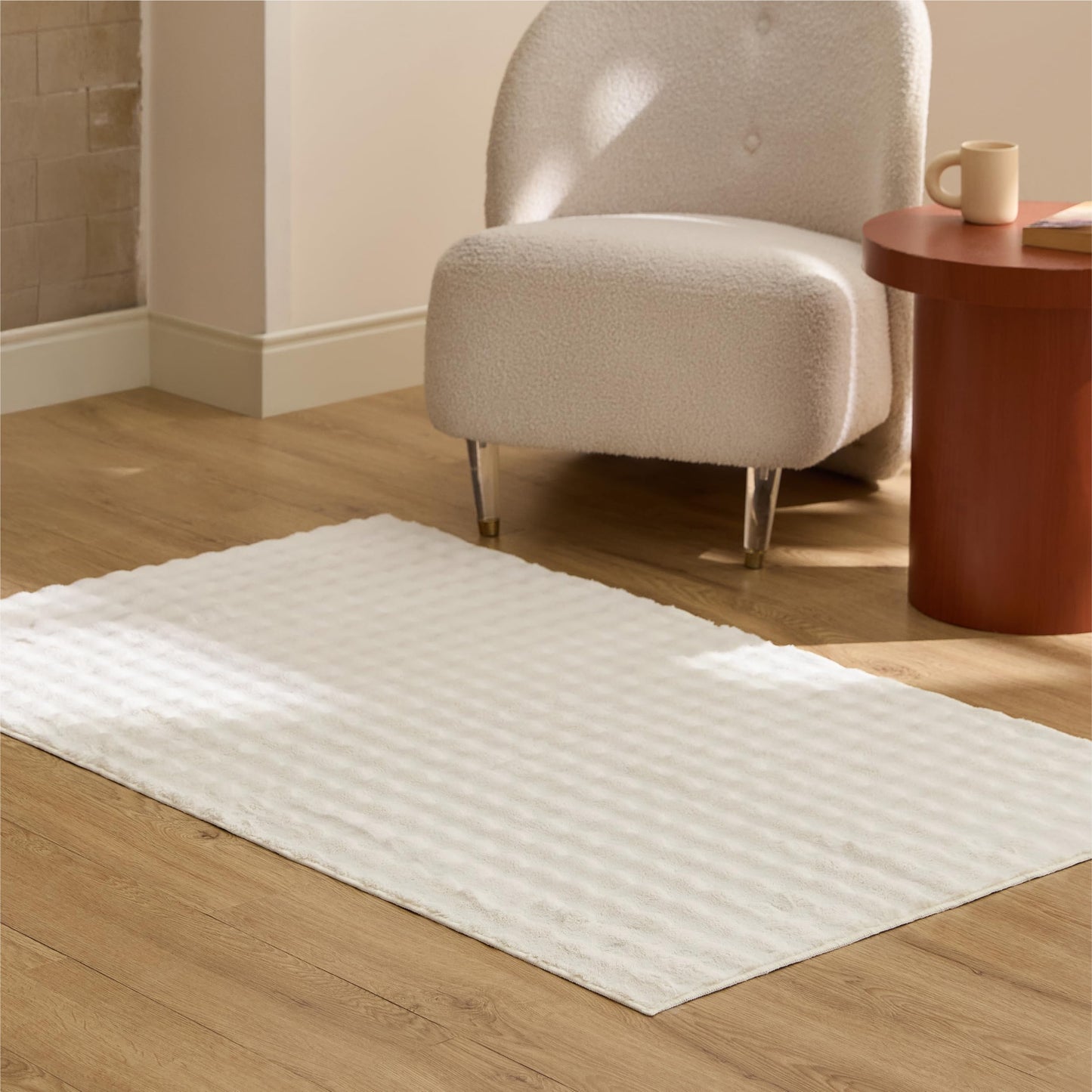 Bedsure OEKO-TEX Certified Machine Washable Faux Wool Area Rug