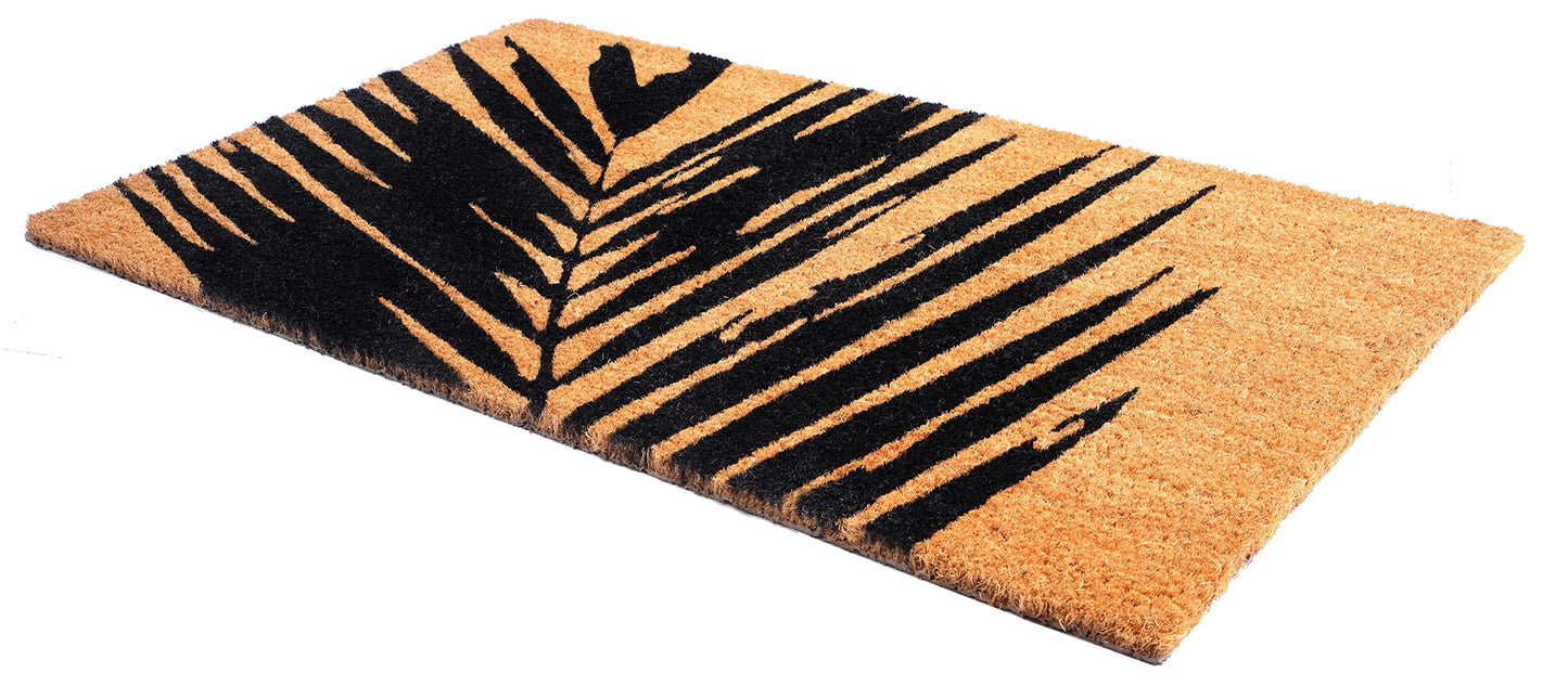 Fab Habitat Minimalist Natural Coir & Rubber Non-Slip Doormat
