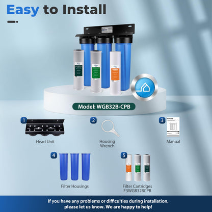 Whole-House PFAS & Scale Water Filter, 3-Stage – iSpring WGB32B-PFKDS