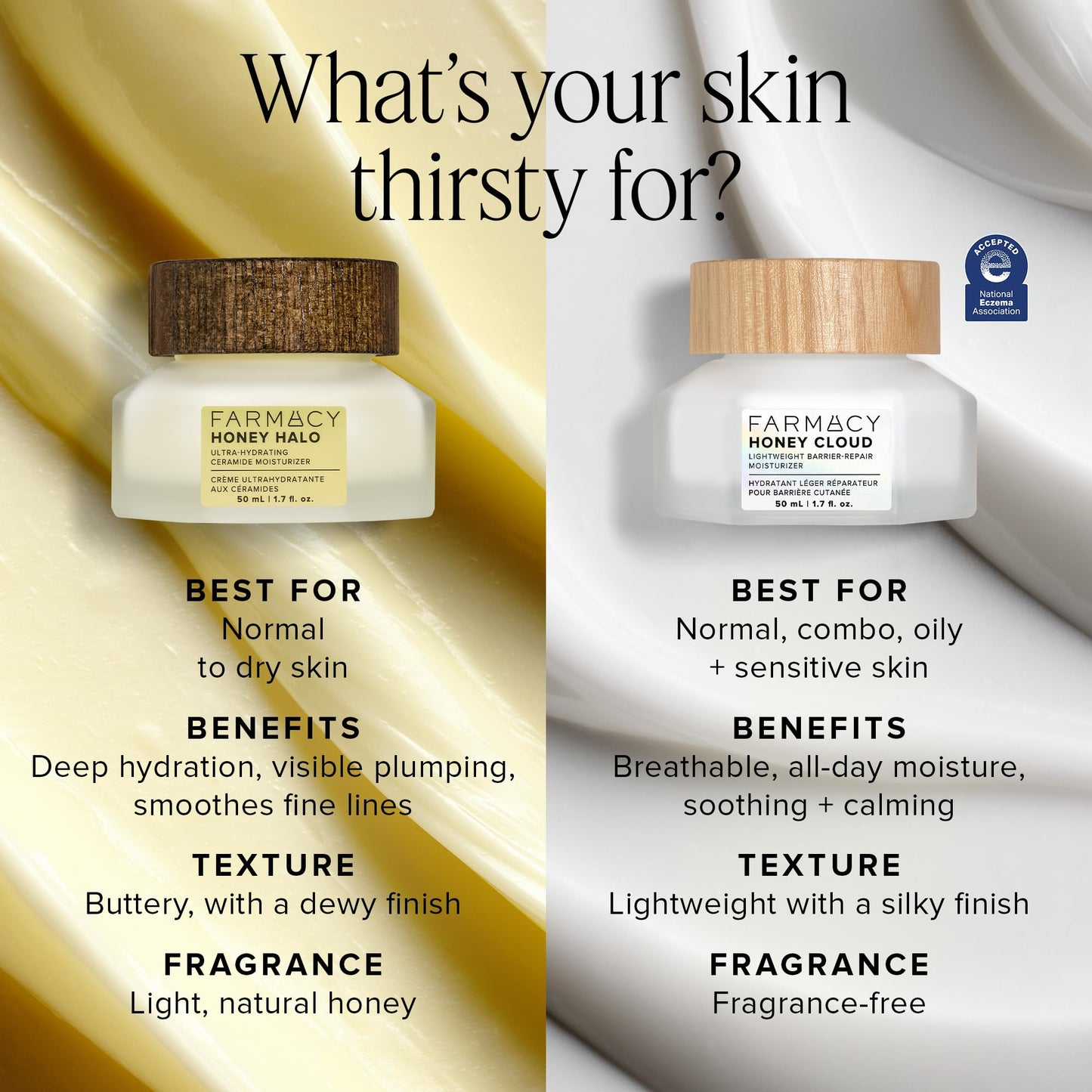 Farmacy Honey Halo Ceramide Face Moisturizer: Buckwheat Honey & Propolis