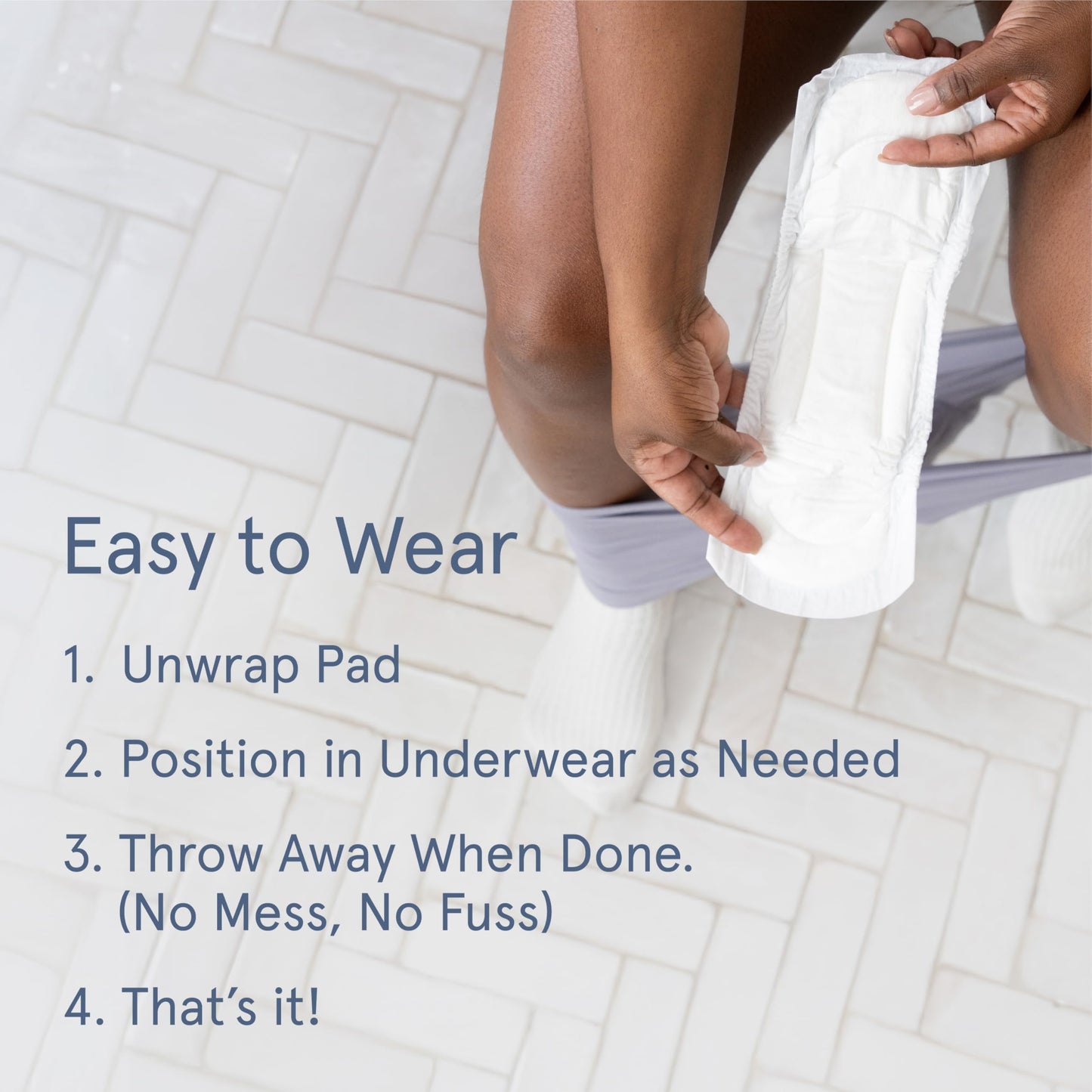 LOLA 100% Organic Cotton Max Absorbency Postpartum Pads