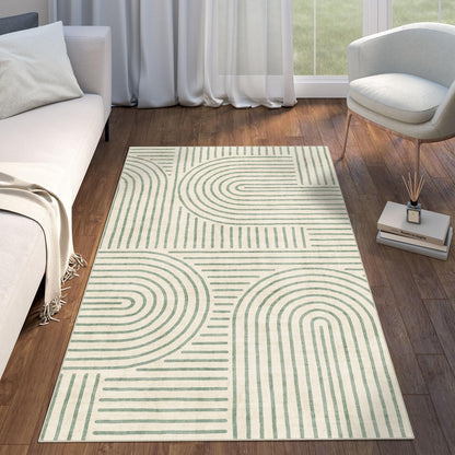 LUXRUG 6x9 OEKO-TEX Certified Modern Abstract Washable Rug