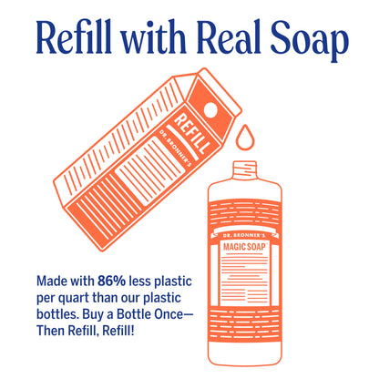 Dr. Bronner’s Baby Unscented Castile Soap: 32 oz Organic Magic