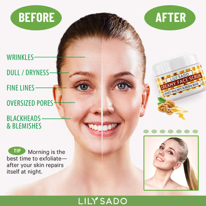 Microplastic-Free Matcha Sugar Face Scrub, Vegan – Lily Sado