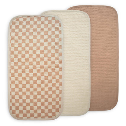 Mushie Organic Cotton Changing Pad Liners: Calming Muslin Comfort