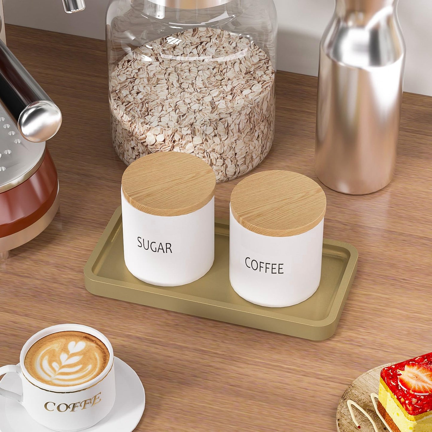 Sustainable Bamboo Bathroom Vanity Tray: Sleek Countertop Organizer