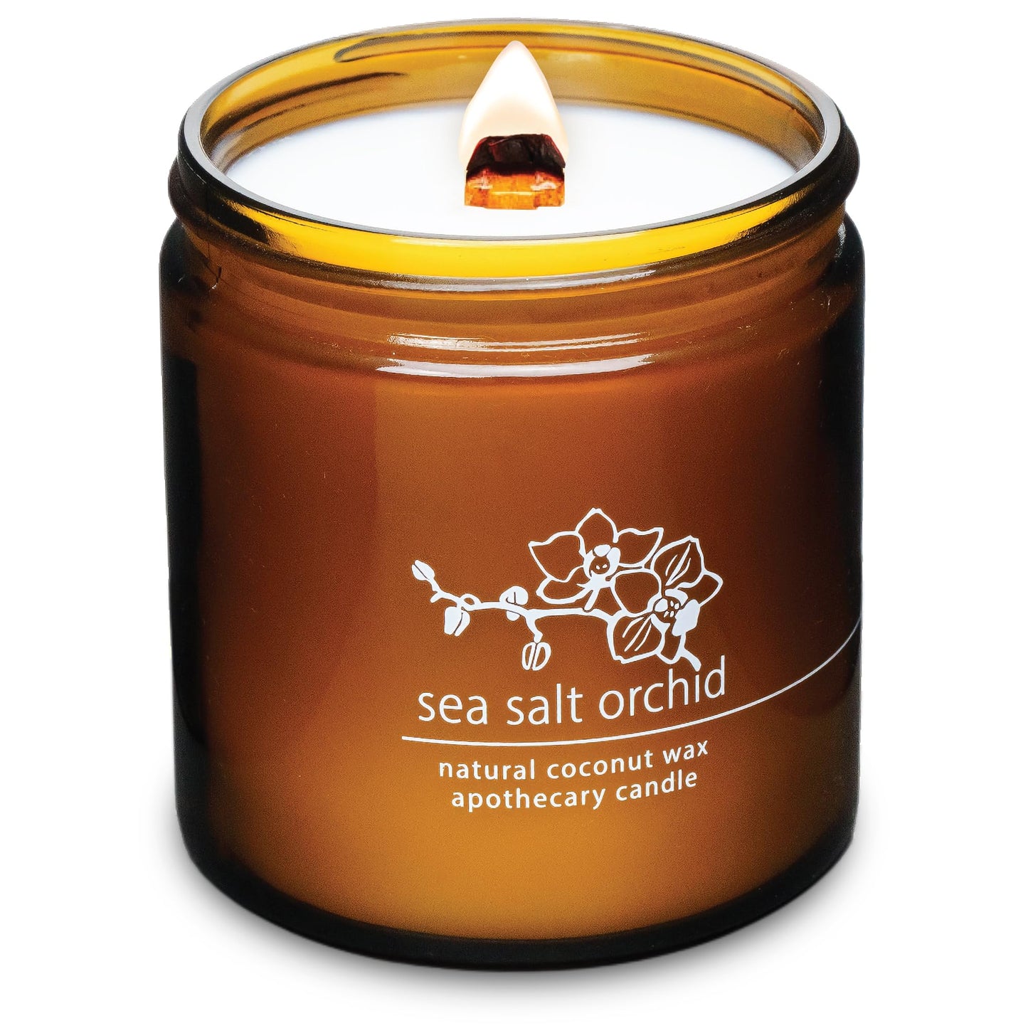 Non-Toxic Coconut Wax Candle: Signature Crackling Wood Wick, Phthalate-Free, 60-Hour Clean Burn