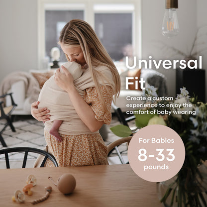 Mushie Organic Cotton Baby Wrap: Soft Roman Green Sling