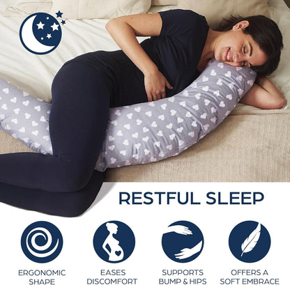Niimo XXL 100% Cotton Pregnancy & Breastfeeding Support Pillow