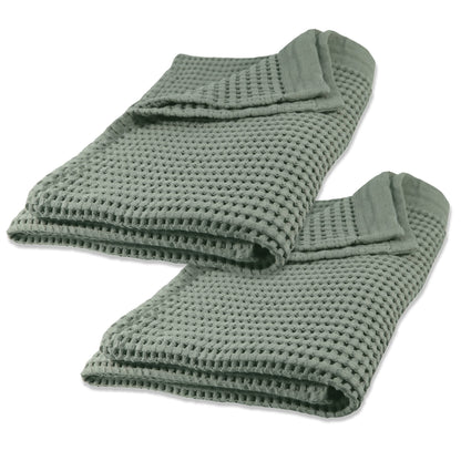 Gilden Tree Bathroom Mat: 100% Absorbent Cotton Waffle Weave