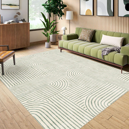 LUXRUG 6x9 OEKO-TEX Certified Modern Abstract Washable Rug