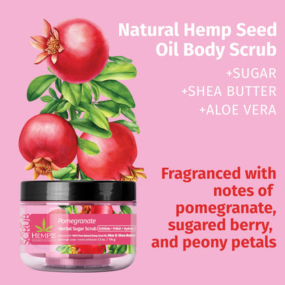 Fragrance-Free Sugar Body Scrub with Hemp Seed Oil – HEMPZ