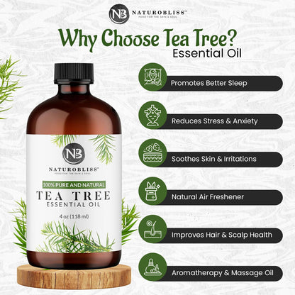 NaturoBliss 100% Pure Lemon Essential Oil: 4oz Value Size