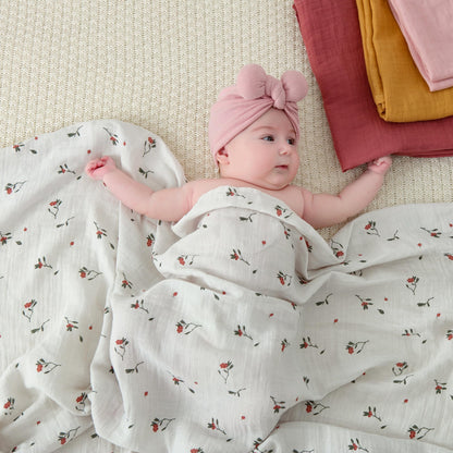 POMISO Muslin Swaddle Pack: 100% Pure Cotton Comfort