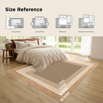 Bedsure OEKO-TEX Certified Machine Washable Faux Wool Area Rug