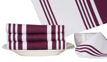 Urban Villa Cotton Kitchen Towels | TRUE Shift Eco Towels (20″×30″, Striped, Mitered)