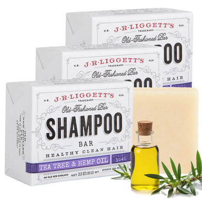 J·R·LIGGETT'S All-Natural Shampoo Bar: Tea Tree, Jojoba & Peppermint