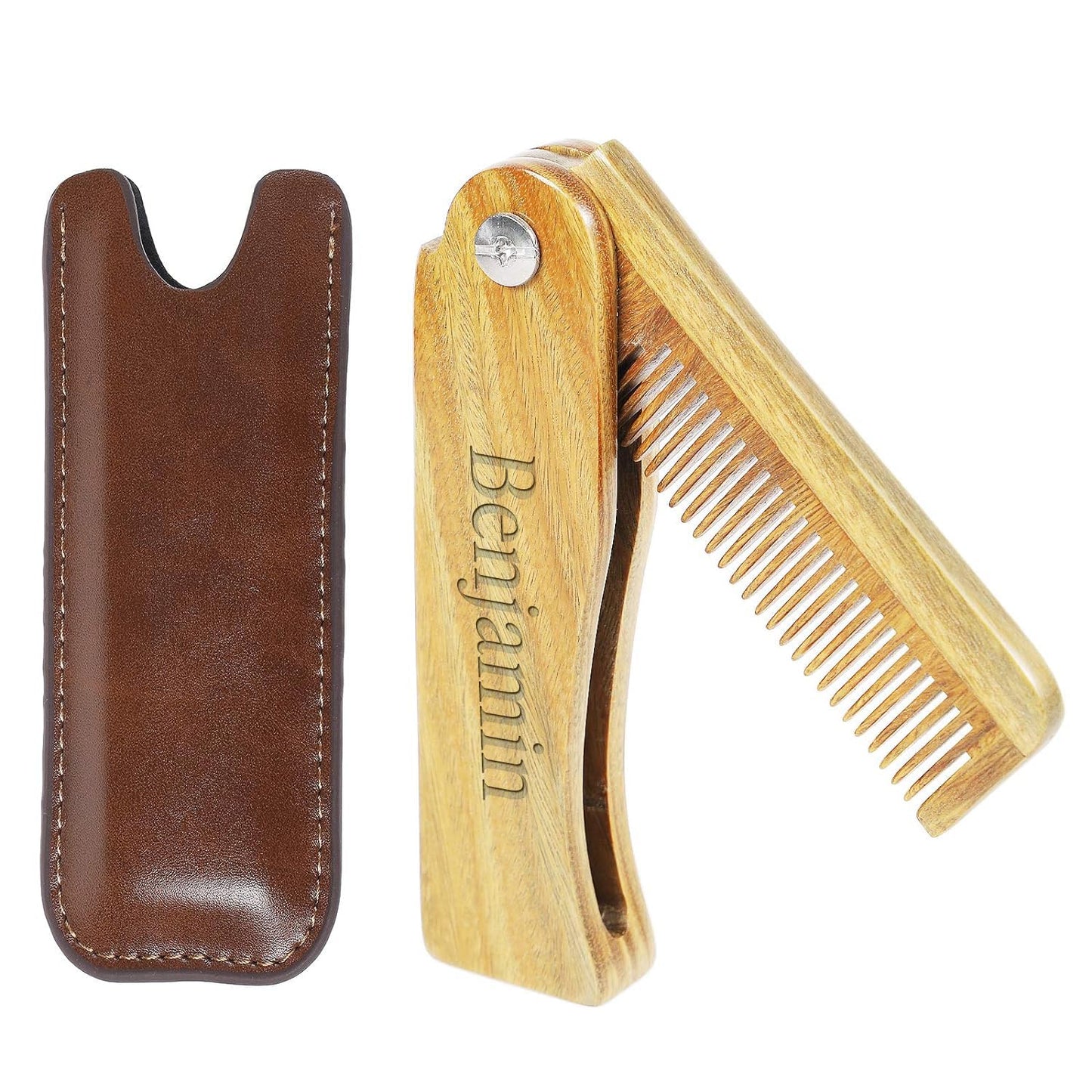 Handmade Green Sandalwood Wooden Comb, Anti-Static & Vegan – Onedor