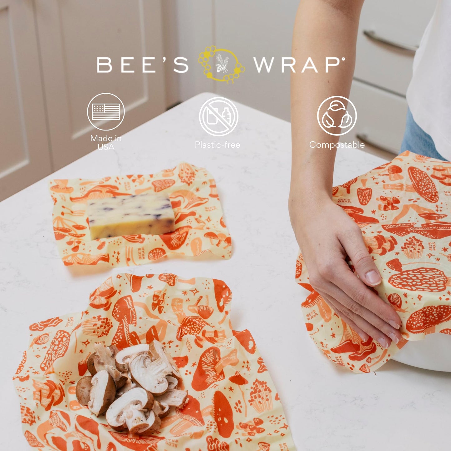 Bee’s Wrap Beeswax Food Wrap Roll | TRUE Shift Plastic‑Free Kitchen