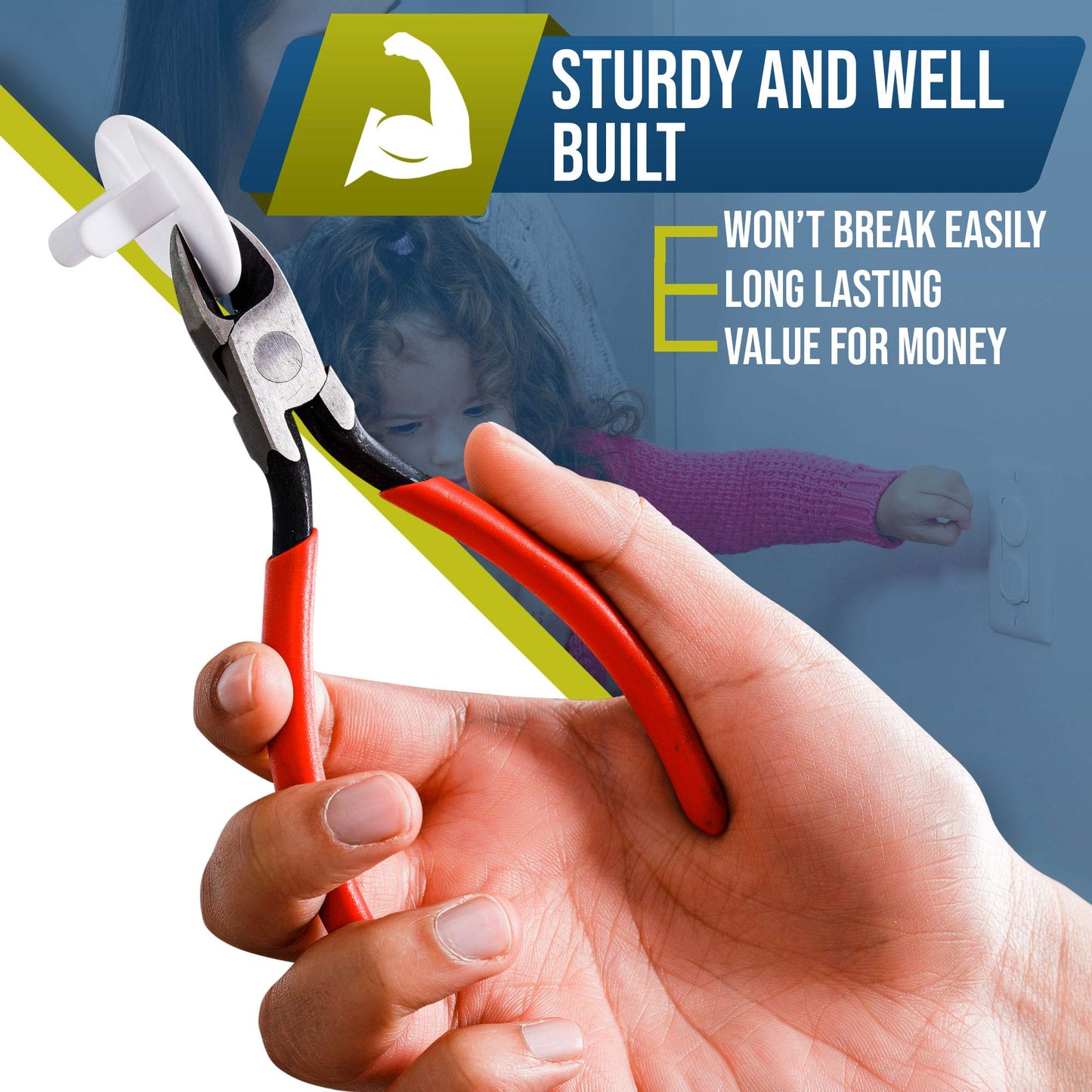 Wappa Baby Outlet Covers: Sturdy 50-Pack Secure Fit