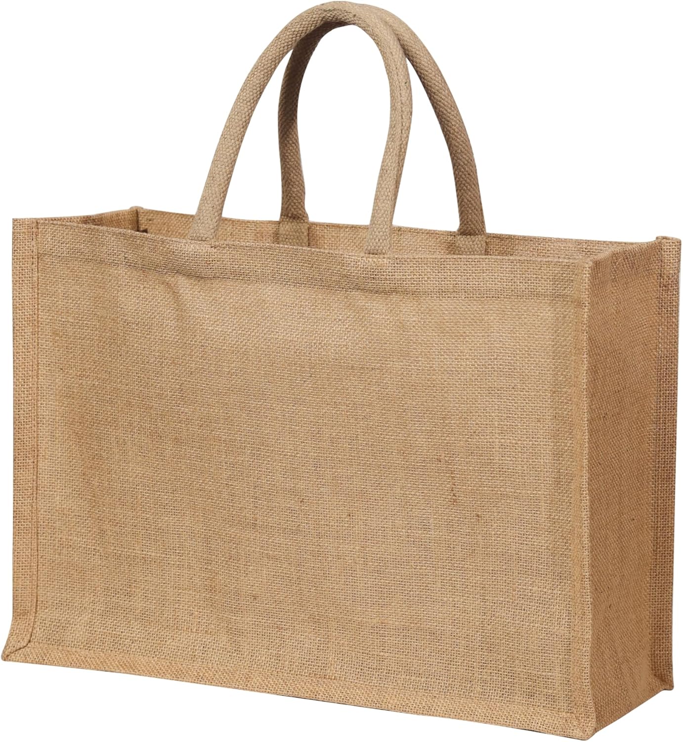 The 100% Natural Choice: Jute Burlap Tote Bags to End Plastic Grocery Waste