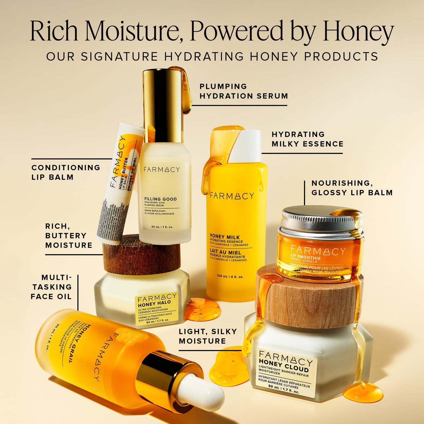 Farmacy Honey Halo Ceramide Face Moisturizer: Buckwheat Honey & Propolis