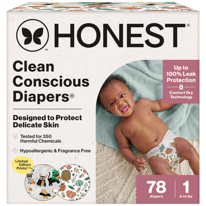 The Honest Company Comfort Dry Diapers: TCF Plant-Based Protection