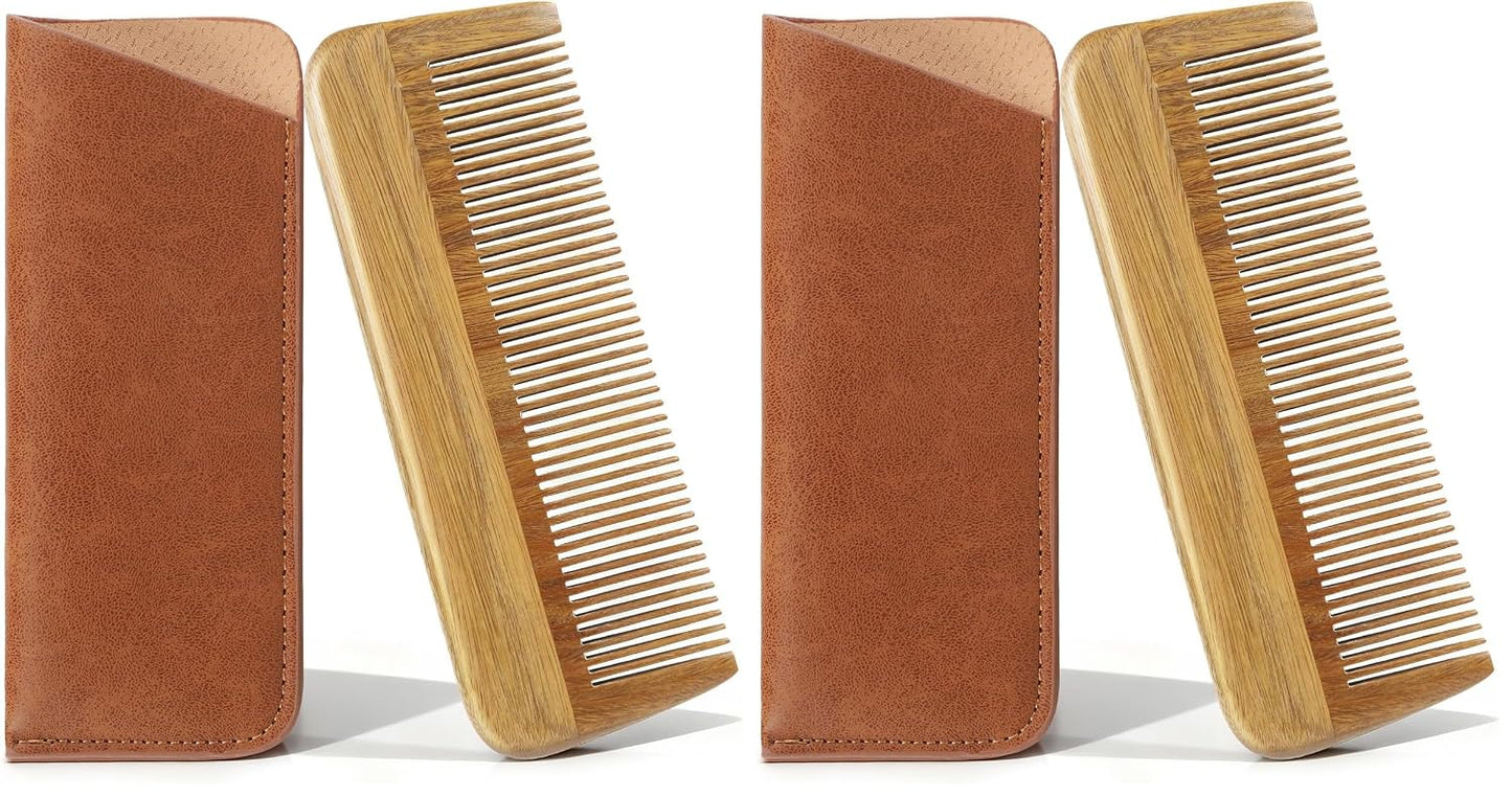 Handmade Green Sandalwood Wooden Comb, Anti-Static & Vegan – Onedor