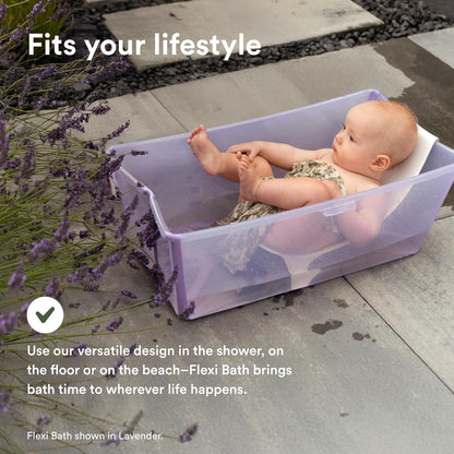 Stokke Flexi Bath Bundle: Non-Toxic Foldable Tub & Newborn Support