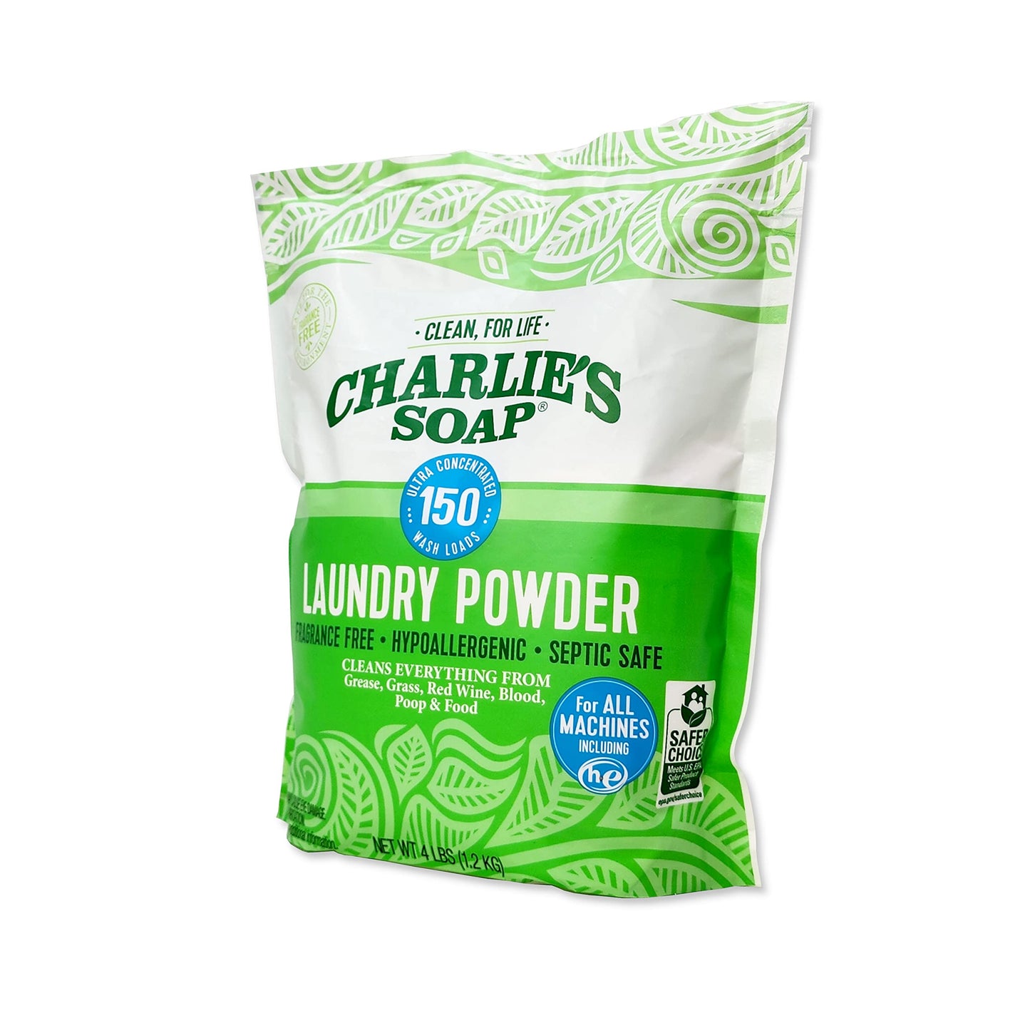Charlie’s Soap Fragrance-Free Hypoallergenic Deep Cleaning Laundry Powder