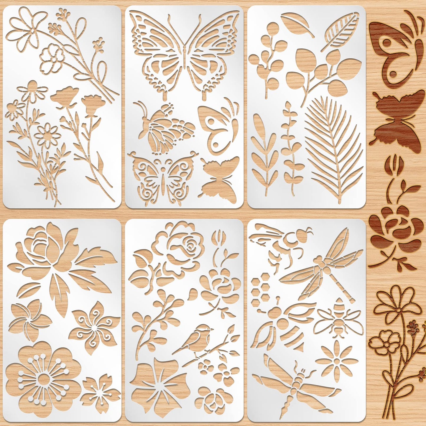 Stop Using Plastic: Metal Stencil Templates Made of Reusable Stainless Steel for Crafts