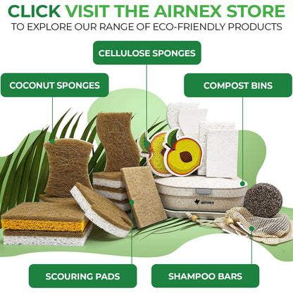 Airnex Biodegradable Natural Kitchen Sponge (24 Pack)