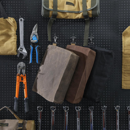 Heavy-Duty 16oz Waxed Cotton Canvas Multipurpose Parent Pouch