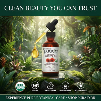 USDA Certified Organic Rosehip Seed Oil, 100% Pure Cold-Pressed – Pura D'or