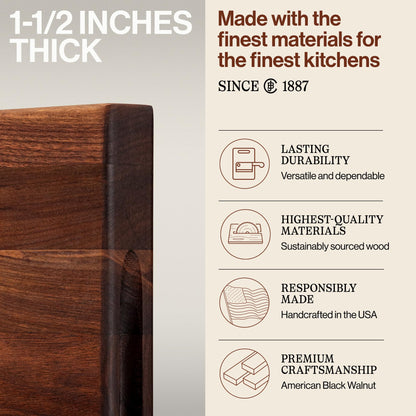 John Boos R-Board Series Maple Cutting Board (24”x18”x1.5”)