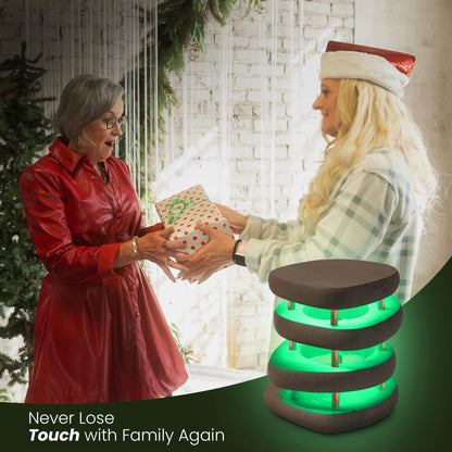 Filimin Friendship Lamp: Mid-Century Knotty Alder Wood