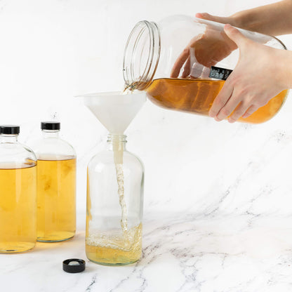 Kitchentoolz 1-Gallon Glass Mason Jars with Airtight Metal Lids (2-Pack)