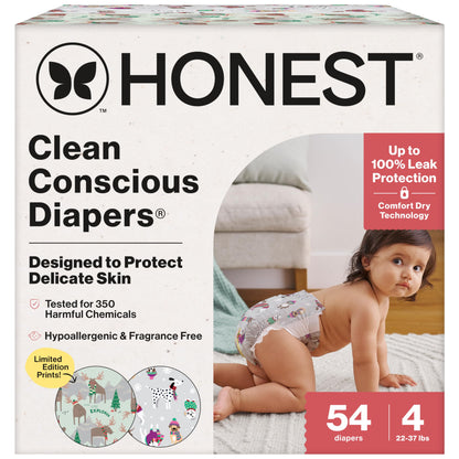 The Honest Company Comfort Dry Diapers: TCF Plant-Based Protection