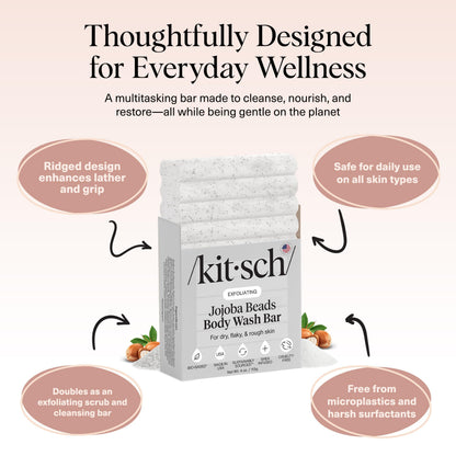 Plastic-Free Sugar Body Scrub Bar, Vegan & Leaping Bunny – Kitsch