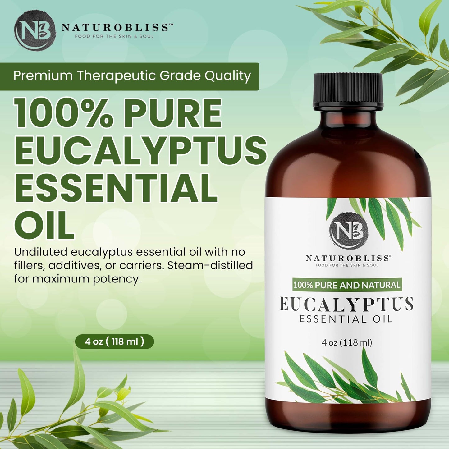 NaturoBliss 100% Pure Lemon Essential Oil: 4oz Value Size