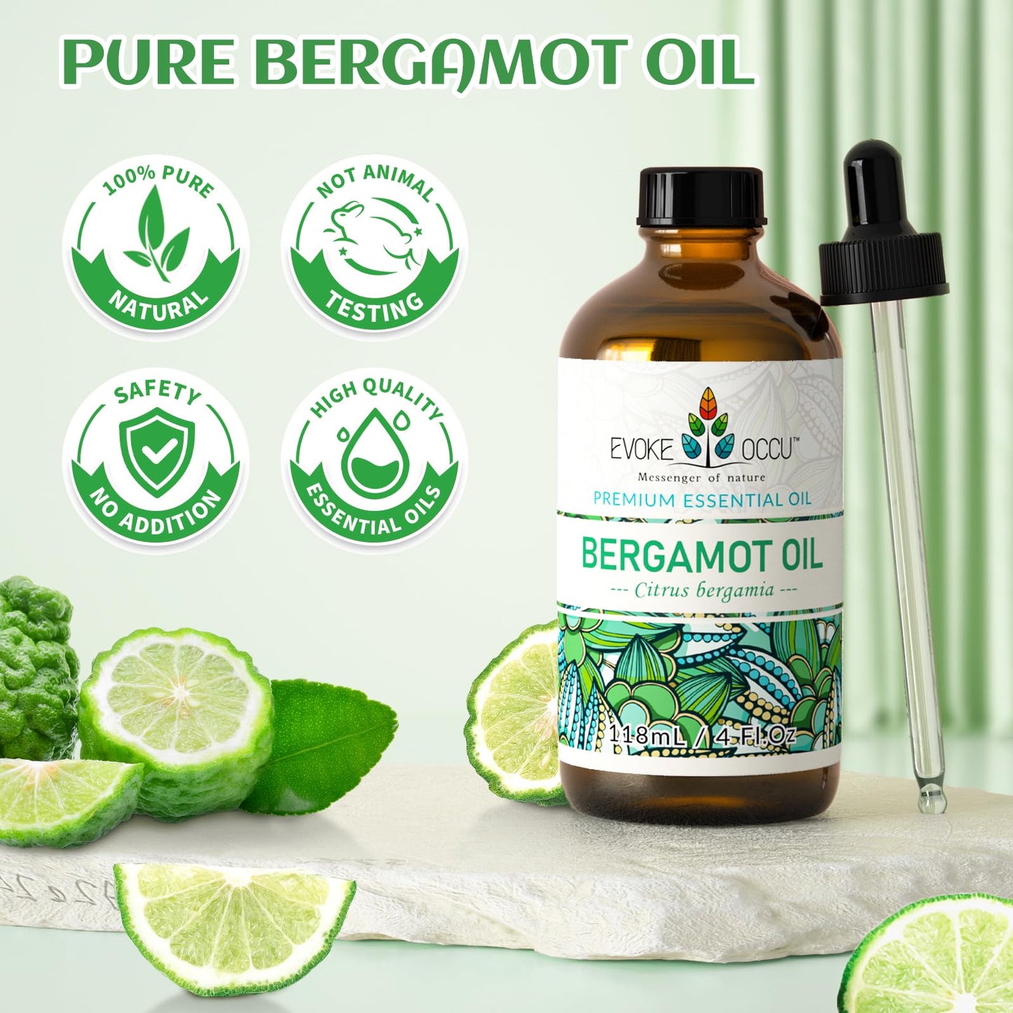 EVOKE OCCU: 100% Pure Clary Sage Essential Oil, 4oz