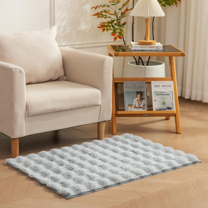 Amazon Basics MADE IN GREEN OEKO-TEX 3D Bubble Washable Rug