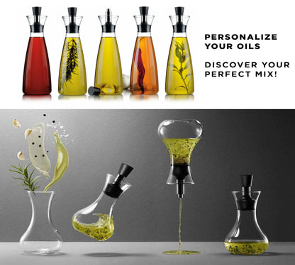 Eva Solo Oil and Vinegar Carafe: 0.5L Drip-Free Glass Flask